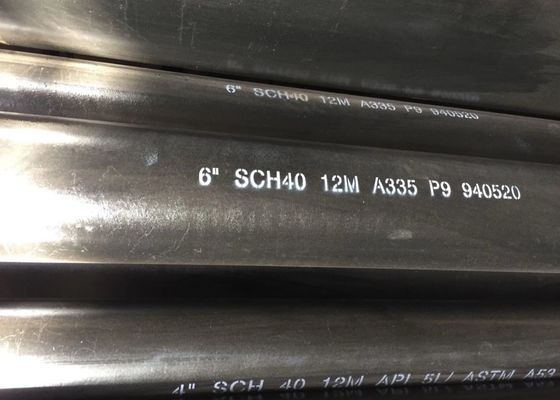 Tubo de aço inoxidável sem emenda laminado a alta temperatura de Astm A335 4mm, tubulação sem emenda de aço inoxidável