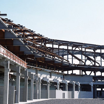 Construção de aço do armazém da casa pré-fabricada do grande período do quadro da seção de H