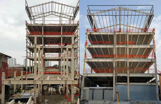 Construção comercial quadro da construção de aço do escritório Q235