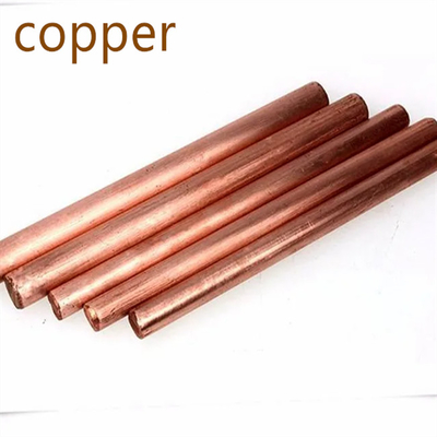 Haste de cobre redonda C1100 com diâmetro de 8 mm para equipamentos elétricos