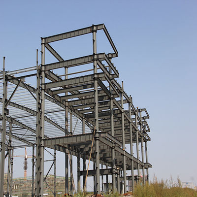A construção da construção de aço do armazém 1000sqm do grande período pintou